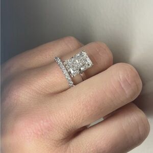 Platinum Ring with 5.1 ct Diamond